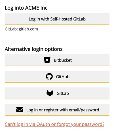 Login link example