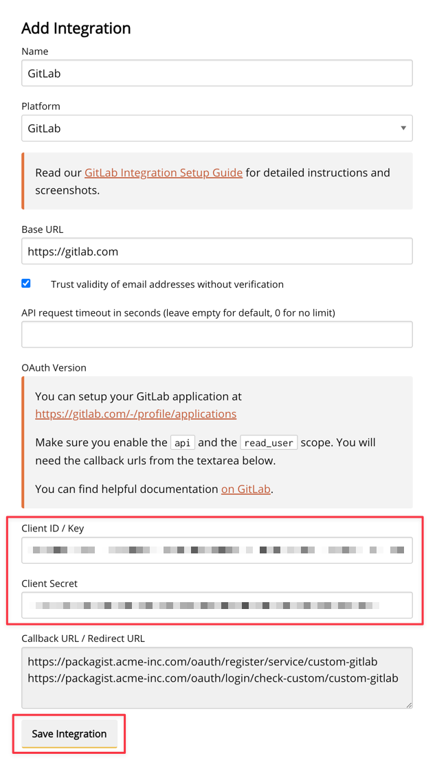 GitLab Credentials